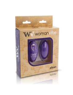 WOMANVIBE ALSAN HUEVO CONTROL REMOTO SILICONA MORADO 2
