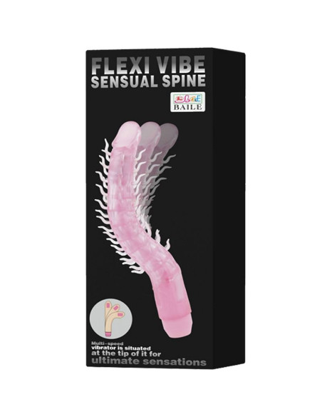 BAILE FLEXI VIBE SENSUAL SPINE BENDABLE VIBRATING DILDO LILA 235 CM BAILE FLEXI VIBE SENSUAL SPINE BENDABLE VIBRATING DILDO LILA 235 CM