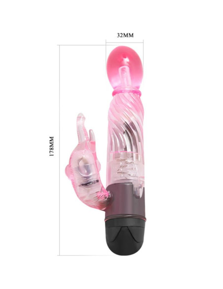 BAILE GIVE YOU A KIND OF LOVER VIBRADOR CON RABBIT ROSA 10 MODOS