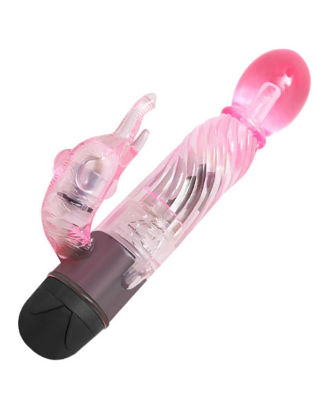 BAILE GIVE YOU A KIND OF LOVER VIBRADOR CON RABBIT ROSA 10 MODOS
