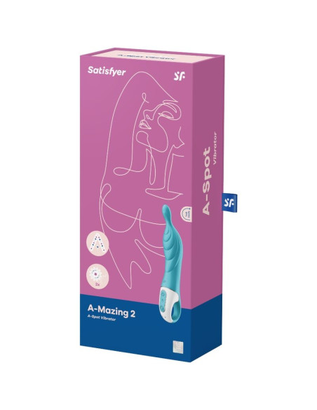 SATISFYER AMAZING 2 VIBRADOR PUNTO A TURQUESA SATISFYER AMAZING 2 VIBRADOR PUNTO A TURQUESA