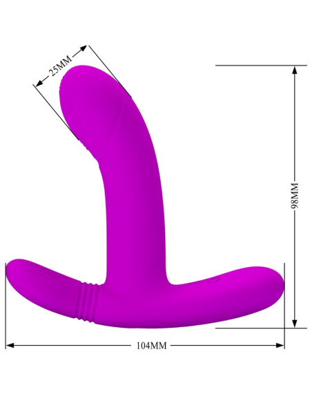 PRETTY LOVE GERI MASAJEADOR CLITORIS CONTROL REMOTO ROSA PRETTY LOVE GERI MASAJEADOR CLITORIS CONTROL REMOTO ROSA
