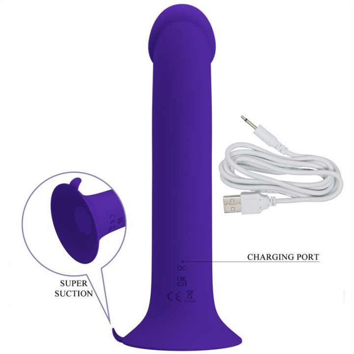 PRETTY LOVE MURRAY YOUTH DILDO VIBRADOR RECARGABLE VIOLETA