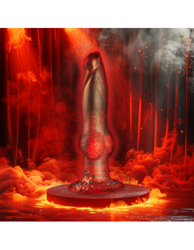 EPIC PROMETHEUS DILDO TITAN EN LLAMAS RECARGABLE CONTROL REMOTO