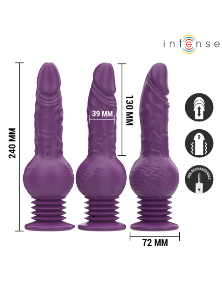 INTENSE TATUM VIBRADOR MULTIFUNCION CON VIBRACION UP AND DOWN 24 CM MORADO INTENSE TATUM VIBRADOR MULTIFUNCION CON VIBRACION UP AND DOWN 24 CM MORADO