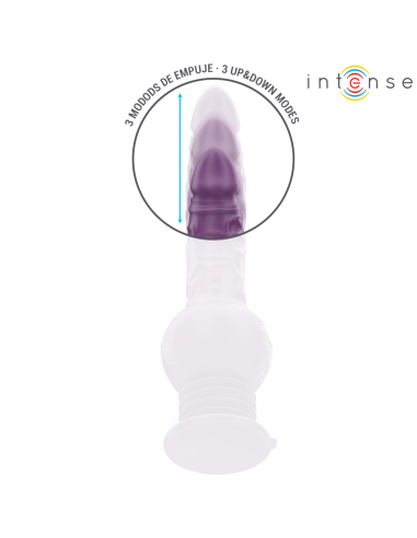 INTENSE TATUM VIBRADOR MULTIFUNCION CON VIBRACION UP AND DOWN 24 CM MORADO