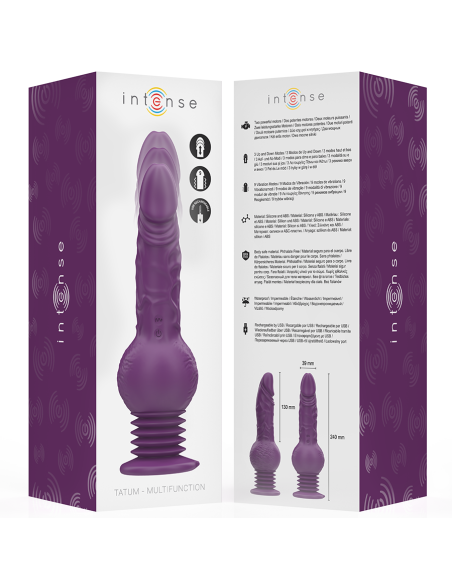 INTENSE TATUM VIBRADOR MULTIFUNCION CON VIBRACION UP AND DOWN 24 CM MORADO INTENSE TATUM VIBRADOR MULTIFUNCION CON VIBRACION UP AND DOWN 24 CM MORADO