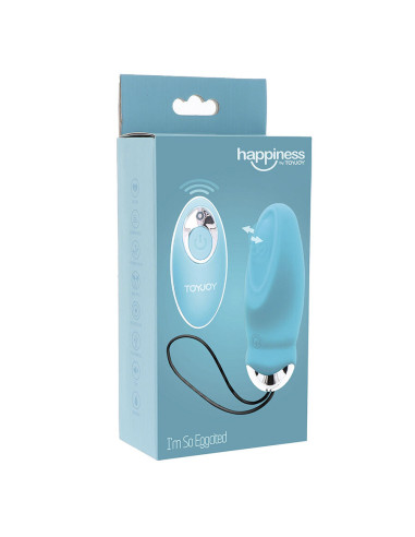 TOYJOY HAPPINESS IM SO EGGCITED VIBRADOR CON CONTROL REMOTO AZUL