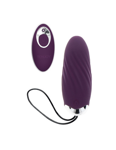 TOYJOY HAPPINESS KNOCK KNOCK EGGSTAVAGANT VIBRADOR CON CONTROL REMOTO MORADO