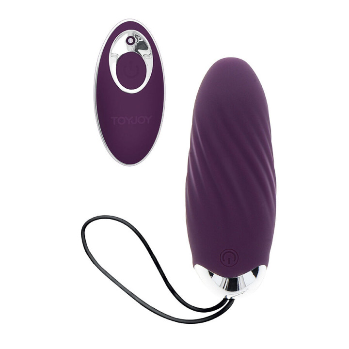 TOYJOY HAPPINESS KNOCK KNOCK EGGSTAVAGANT VIBRADOR CON CONTROL REMOTO MORADO