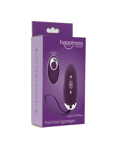 TOYJOY HAPPINESS KNOCK KNOCK EGGSTAVAGANT VIBRADOR CON CONTROL REMOTO MORADO TOYJOY HAPPINESS KNOCK KNOCK EGGSTAVAGANT VIBRADOR CON CONTROL REMOTO MORADO