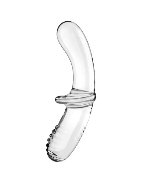 SATISFYER DOUBLE CRYSTAL DILDO TRANSPARENTE
