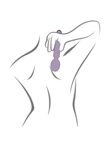 ROCKS OFF ORIEL VIBRADOR WAND FLEXIBLE FUCSIA