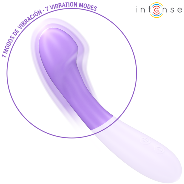 INTENSE BECKY VIBRADOR 19 CM CALENTABLE 7 VIBRACIONES MORADO