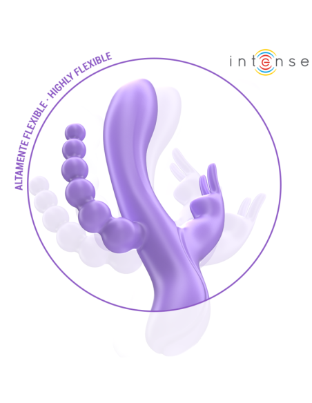 INTENSE MIKO TRIPLE VIBRADOR RABBIT ESTIMULADOR ANAL 7 VIBRACIONES MORADO INTENSE MIKO TRIPLE VIBRADOR RABBIT ESTIMULADOR ANAL 7 VIBRACIONES MORADO