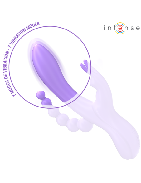 INTENSE MIKO TRIPLE VIBRADOR RABBIT ESTIMULADOR ANAL 7 VIBRACIONES MORADO INTENSE MIKO TRIPLE VIBRADOR RABBIT ESTIMULADOR ANAL 7 VIBRACIONES MORADO