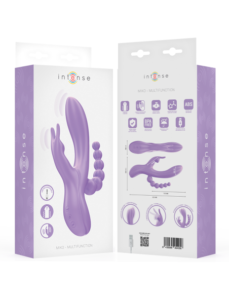 INTENSE MIKO TRIPLE VIBRADOR RABBIT ESTIMULADOR ANAL 7 VIBRACIONES MORADO INTENSE MIKO TRIPLE VIBRADOR RABBIT ESTIMULADOR ANAL 7 VIBRACIONES MORADO