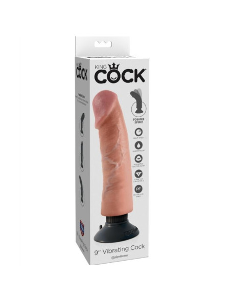 KING COCK DILDO VIBRADOR 23 CM NATURAL KING COCK DILDO VIBRADOR 23 CM NATURAL