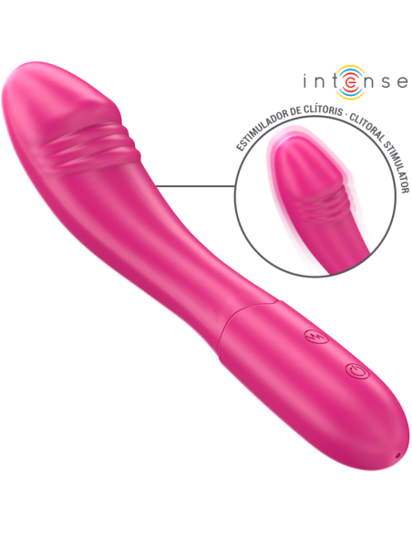 INTENSE BELINDA VIBRADOR 19 CM FLEXIBLE 10 VIBRACIONES ROSA