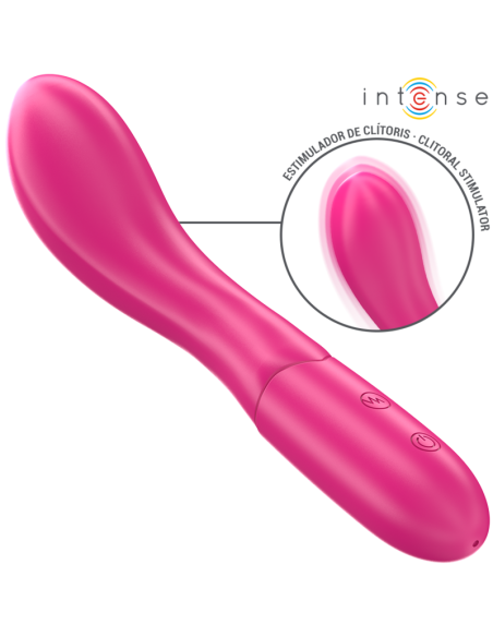 INTENSE LISETTE VIBRADOR 19 CM FLEXIBLE 10 VIBRACIONES ROSA