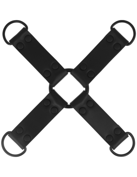 INTENSE FETISH ENGANCHE MALTIPLE PARA MANOS Y PIES DE CUERO VEGANO