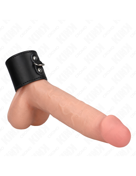 KINK ANILLO PENE CUERO CON CIERRE A PRESIAN 18 X 5 CM