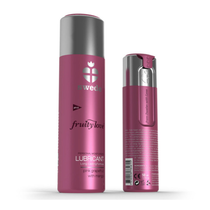 SWEDE FRUITY LOVE LUBRICANTE POMELO ROSA CON MANGO 100 ML