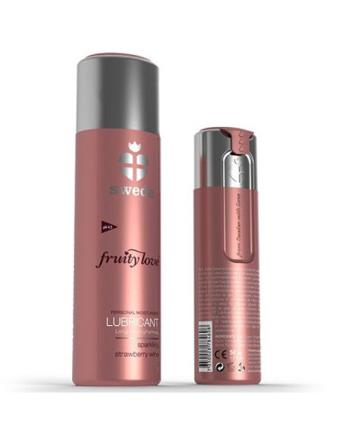 SWEDE FRUITY LOVE LUBRICANTE FRESAS CON CHAMPAGNE 100 ML