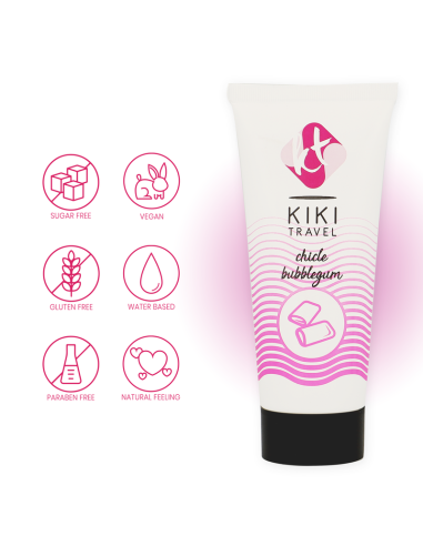 KIKI TRAVEL LUBRICANTE SABOR A CHICLE 50 ML