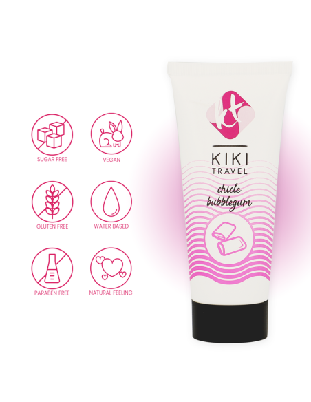KIKI TRAVEL LUBRICANTE SABOR A CHICLE 50 ML KIKI TRAVEL LUBRICANTE SABOR A CHICLE 50 ML
