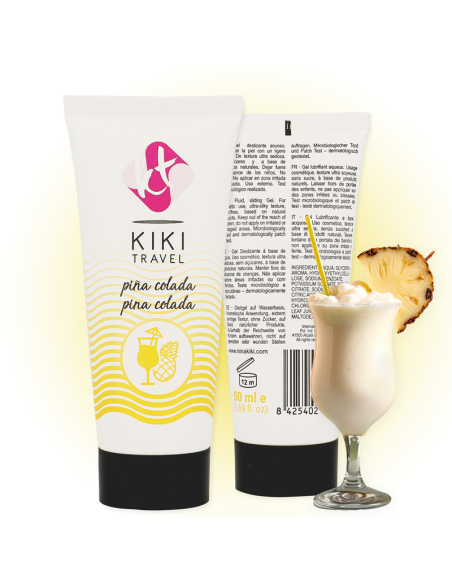 KIKI TRAVEL LUBRICANTE SABOR A PINA COLADA 50 ML KIKI TRAVEL LUBRICANTE SABOR A PINA COLADA 50 ML