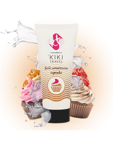 KIKI TRAVEL GEL DESLIZANTE SABOR A TARTA AMERICANA CUPCAKE 50 ML