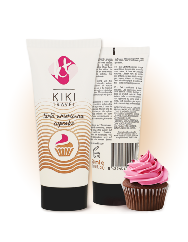 KIKI TRAVEL GEL DESLIZANTE SABOR A TARTA AMERICANA CUPCAKE 50 ML
