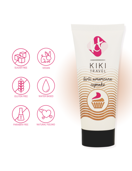 KIKI TRAVEL GEL DESLIZANTE SABOR A TARTA AMERICANA CUPCAKE 50 ML KIKI TRAVEL GEL DESLIZANTE SABOR A TARTA AMERICANA CUPCAKE 50 ML