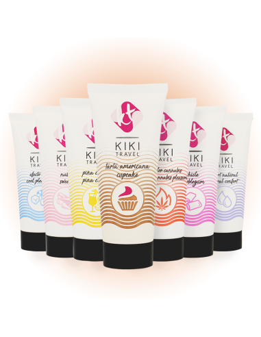 KIKI TRAVEL GEL DESLIZANTE SABOR A TARTA AMERICANA CUPCAKE 50 ML