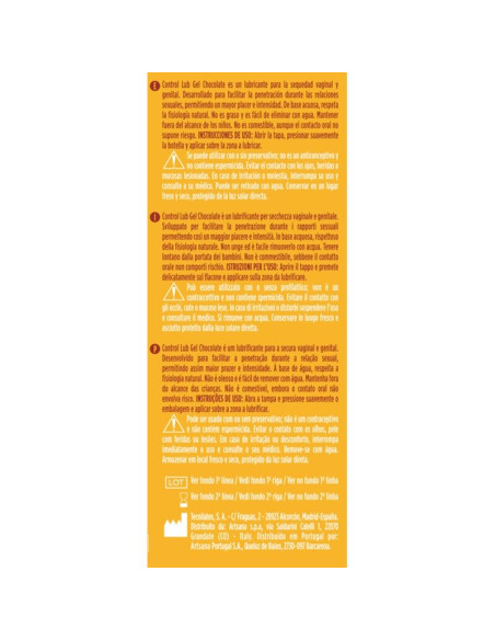 CONTROL LUB GEL LUBRICANTE CHOCOLATE 75 ML CONTROL LUB GEL LUBRICANTE CHOCOLATE 75 ML