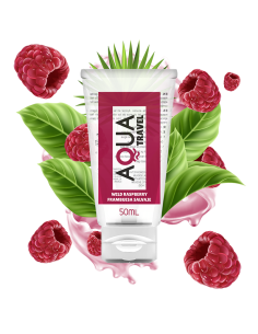 AQUA TRAVEL LUBRICANTE BASE AGUA SABOR FRAMBUESA SALVAJE 50 ML