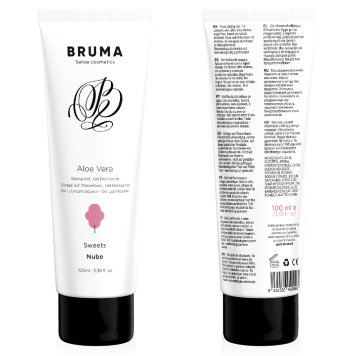 BRUMA GEL DESLIZANTE CON ALOE VERA SABOR A NUBE 100 ML