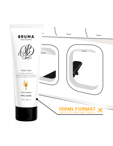 BRUMA GEL DESLIZANTE CON ALOE VERA SABOR A PINA COLADA 100 ML