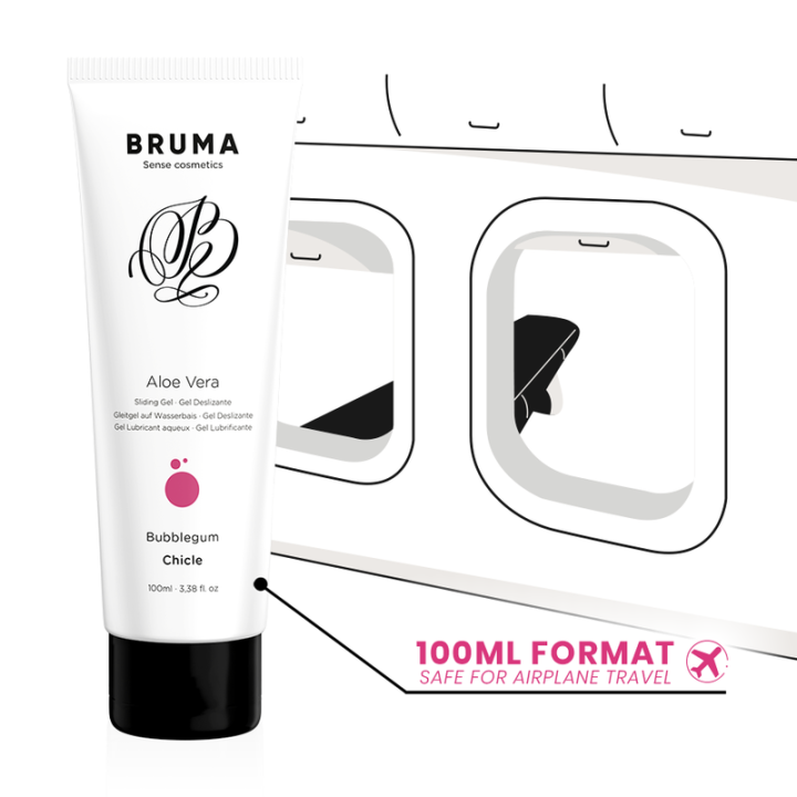 BRUMA GEL DESLIZANTE CON ALOE VERA SABOR A CHICLE 100 ML
