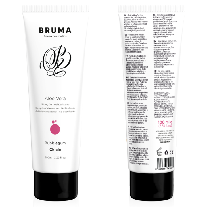 BRUMA GEL DESLIZANTE CON ALOE VERA SABOR A CHICLE 100 ML