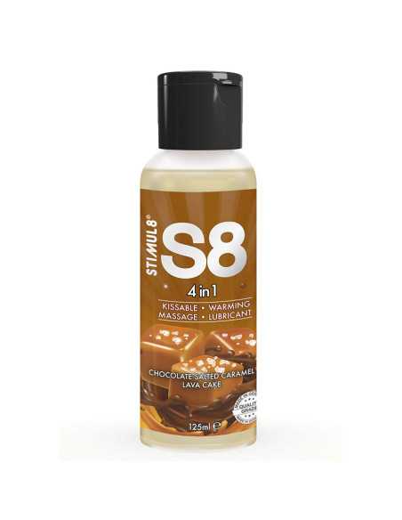 STIMUL8 S8 4 EN 1 LUBRICANTE POSTRE CHOCOLATE Y CARAMELO SALADO 125 ML