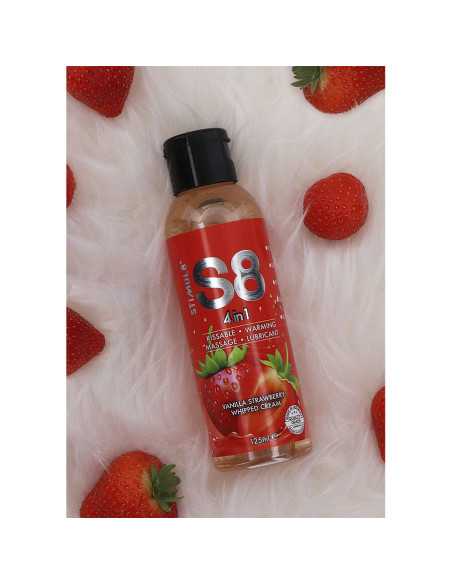 STIMUL8 S8 4 EN 1 LUBRICANTE POSTRE FRESA 125 ML