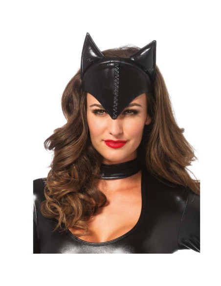 LEG AVENUE MASCARA DE MUJER FELINA NEGRO