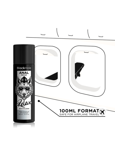 BLACK HOLE ANAL REPAIR BASE AGUA RELAX CON HYALURON 100 ML