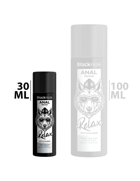 BLACK HOLE ANAL REPAIR BASE AGUA RELAX CON HYALURON 30 ML BLACK HOLE ANAL REPAIR BASE AGUA RELAX CON HYALURON 30 ML