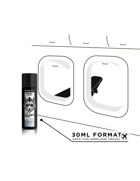 BLACK HOLE ANAL REPAIR BASE AGUA RELAX CON HYALURON 30 ML BLACK HOLE ANAL REPAIR BASE AGUA RELAX CON HYALURON 30 ML