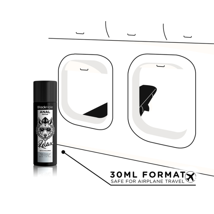 BLACK HOLE ANAL REPAIR BASE AGUA RELAX CON HYALURON 30 ML