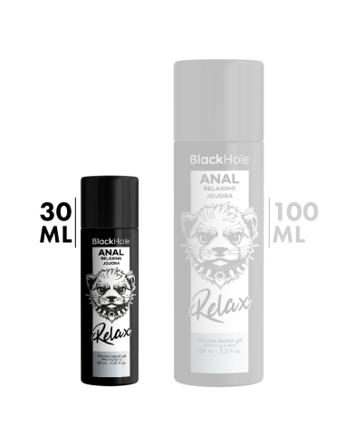 BLACK HOLE ANAL RELAXING CON JOJOBA BASE SILICONA 30 ML