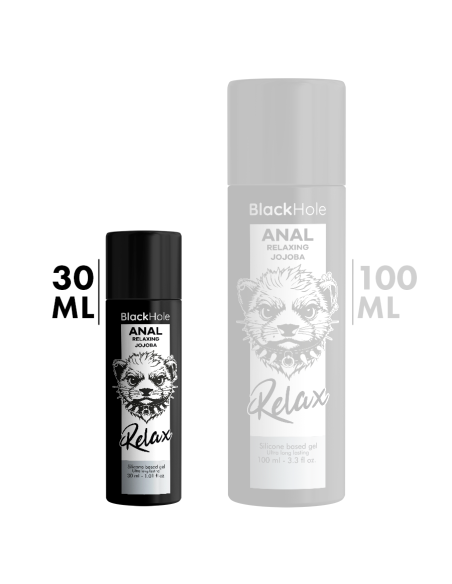 BLACK HOLE ANAL RELAXING CON JOJOBA BASE SILICONA 30 ML